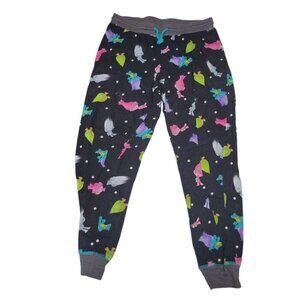 Trolls Pajama Pants Drawstring Jogger Cuff Cartoon Movie Womens Small